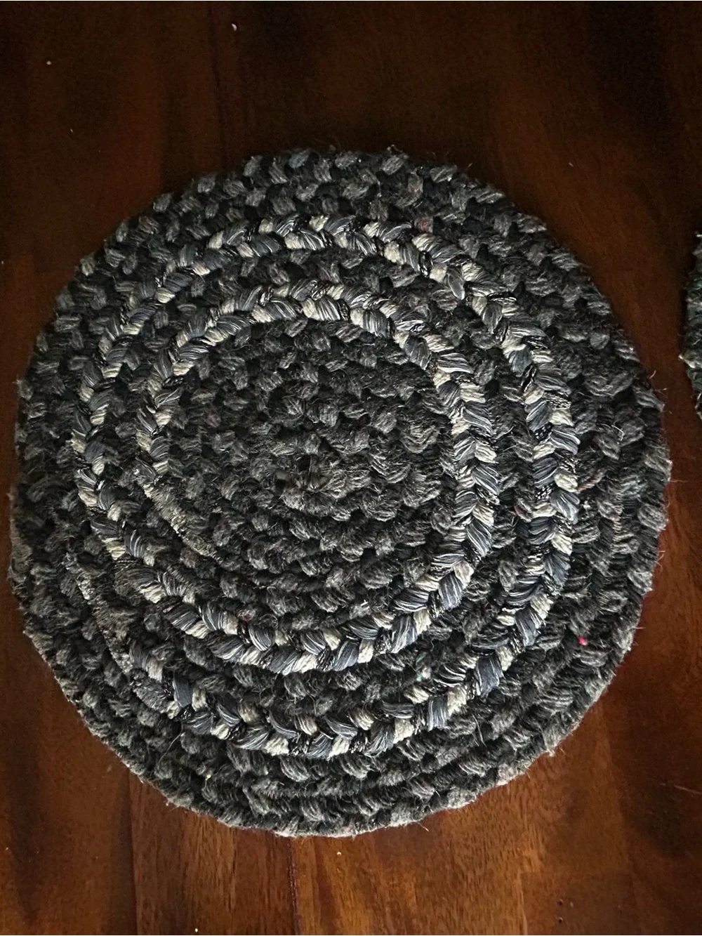 Vintage Braided Trivet Hot Plate Pad Table Mat Set 4 Matching